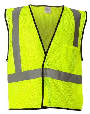 Економічний сітчастий жилет на липучці з однією кишенею